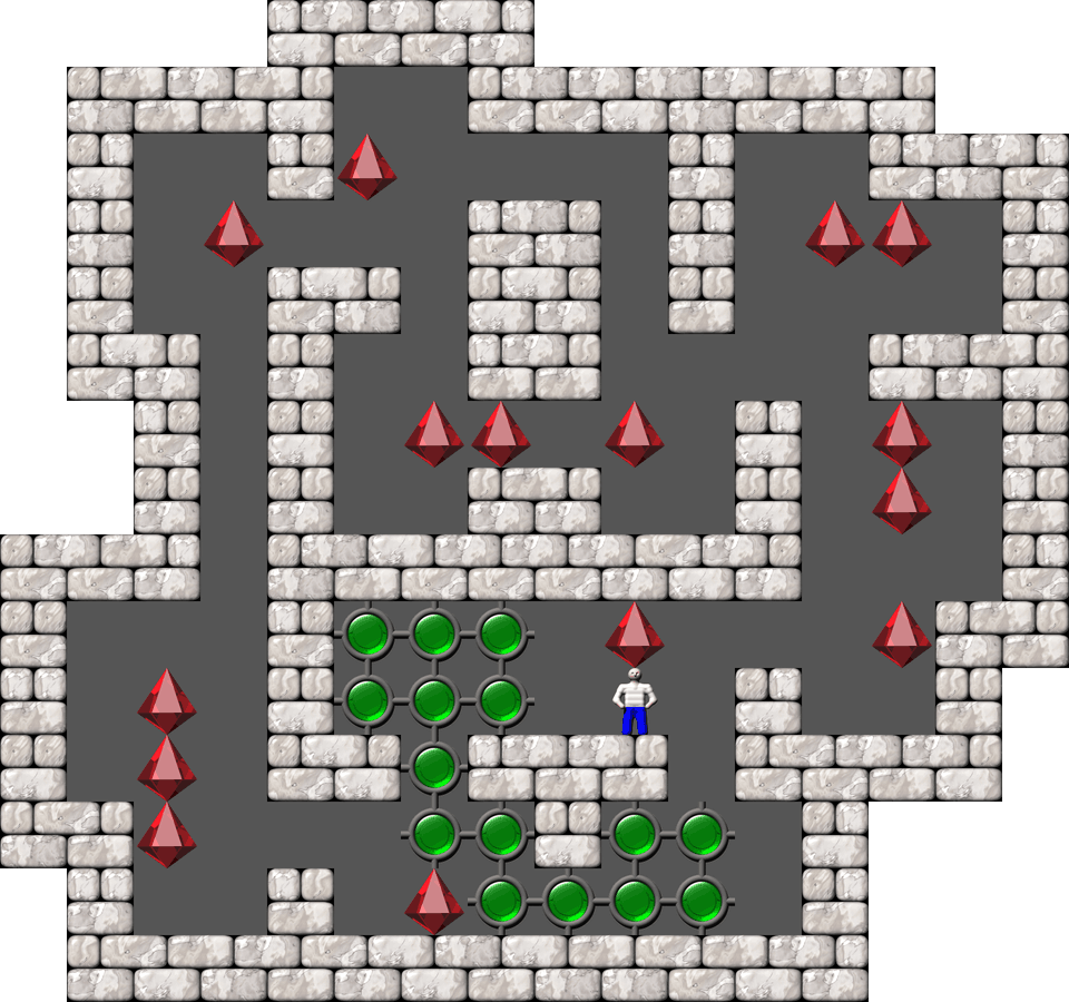 Sokoban Mass Remodel level 644